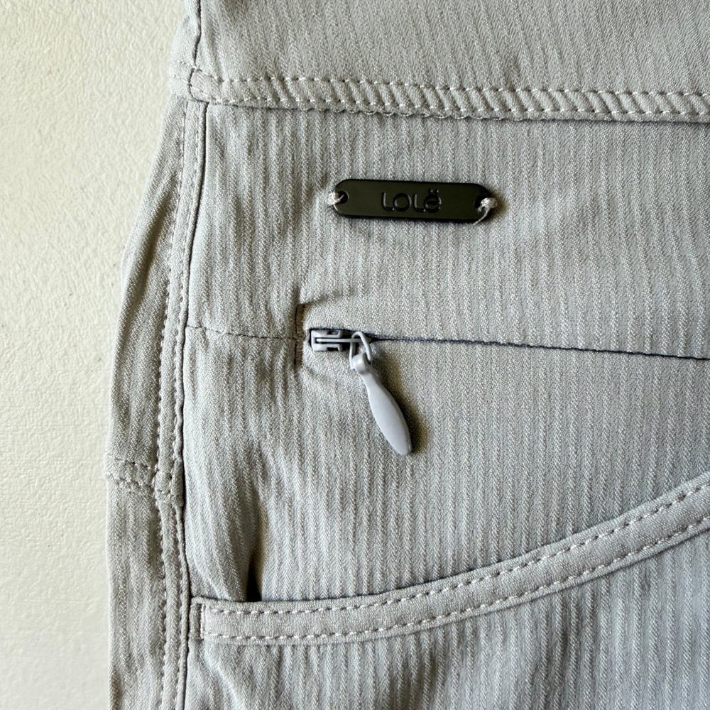 Lole Gray Hiking Camping Pants S 4-Way Stretch Quick Dry UPF 50 Straight‎ Leg - Picture 6 of 11